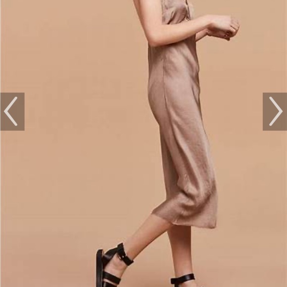 Medium Aritzia dress. Gorgeous silky fabric. EUC - Picture 3 of 9